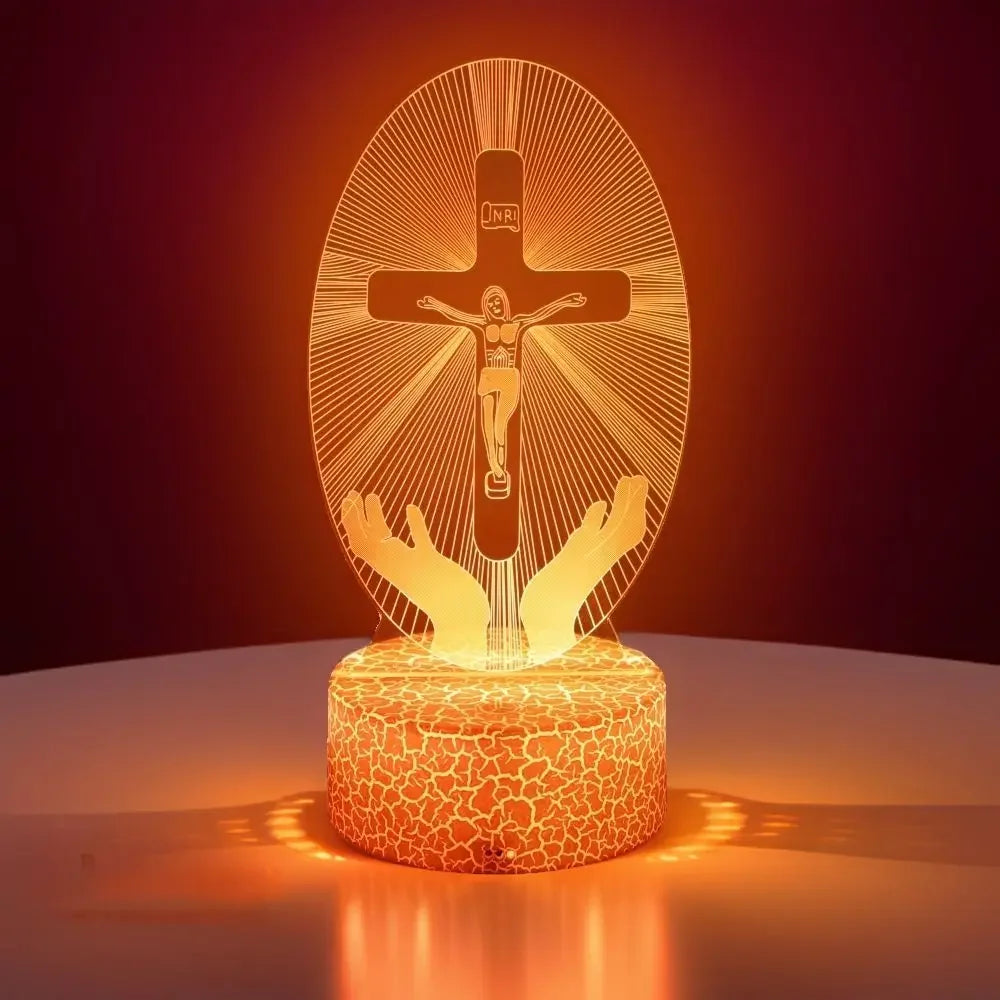 Jesus Cross Xmas Easter LED Night Light